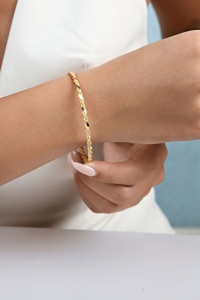 20 gr 22 Ayar Ikili Burma Altın Bilezik