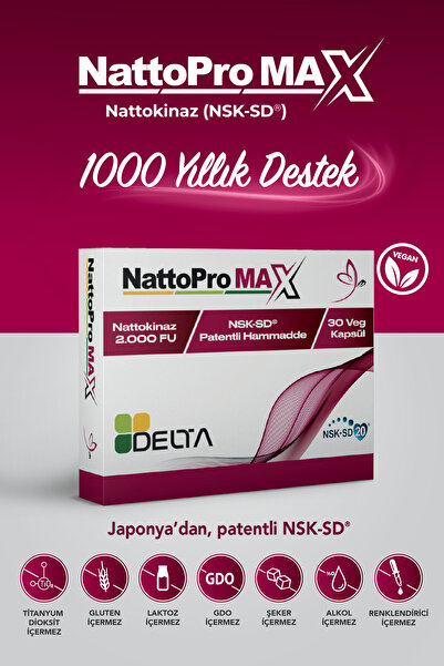 Dens Delta Naturel NattoPro Max 30 Kapsül