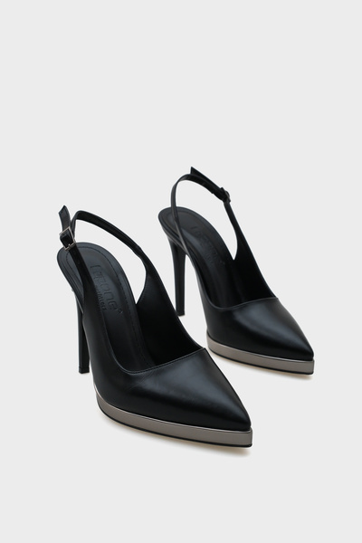 Capone Outfitters Dámské boty na vysokém podpatku Risa s otevřenou špičkou