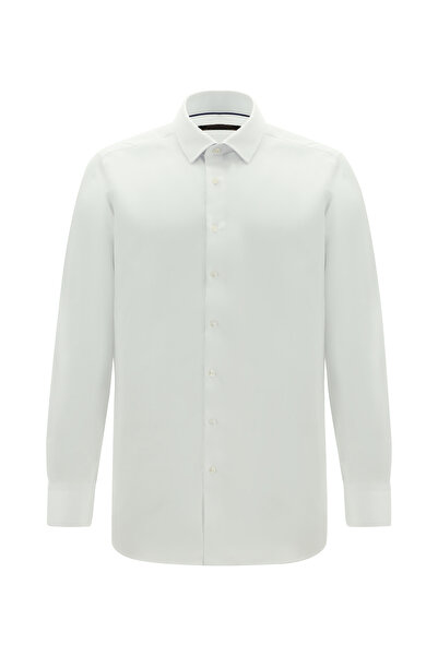 Abdullah Kiğılı Long Sleeve Classic Patterned Cotton Shirt