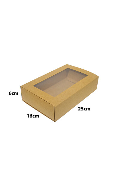 Generic 12 قطعة من علب ورقية بنافذة شفافة