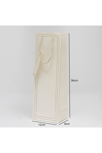 Generic 12 قطعة من كيس هدايا طويل بإطار ذهبي