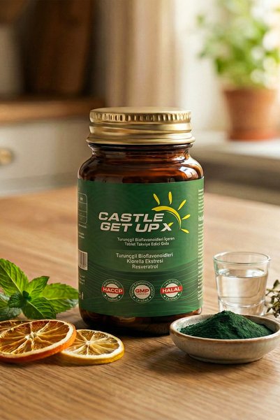 ASKO Castle Get up X - Antioxidant Supplement Containing Chlorella (Klorella) and Various Vitamins