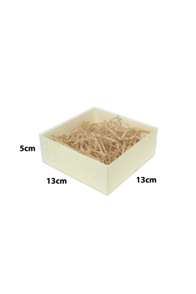 Generic 12 قطعة من علب ورقية بغطاء شفاف