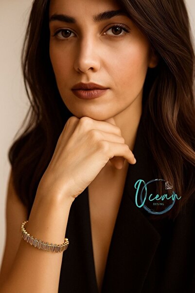 Clariss Premium Çelik Gold Dorika Kadın Bileklik – Uzun Ömürlü & Şık