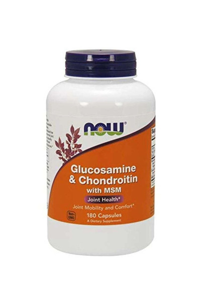 Now Foods Glucosamine And Chondroitin With MSM Dietary Supplement - 180 Capsule
