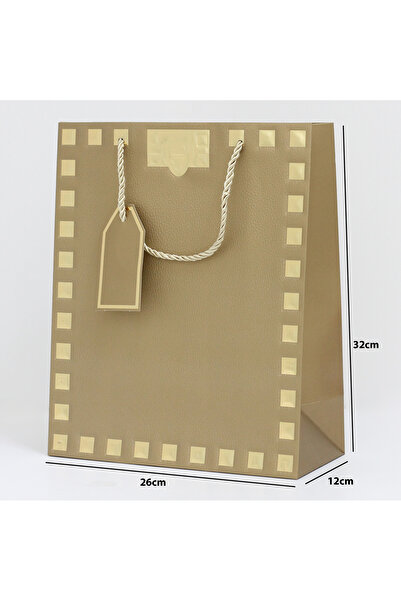 Generic 12 قطعة من أكياس هدايا مزخرفة بإطار ذهبي