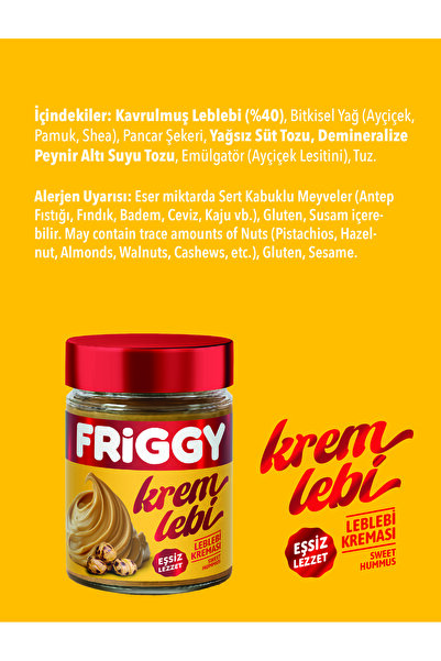 FRİGGY Kremlebi Leblebi Kreması 320GR