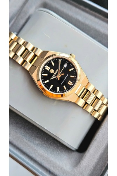 Raymond Rym-611189 Retro Quartz Women's Watch - 2 Years Warranty Gold-Bk
