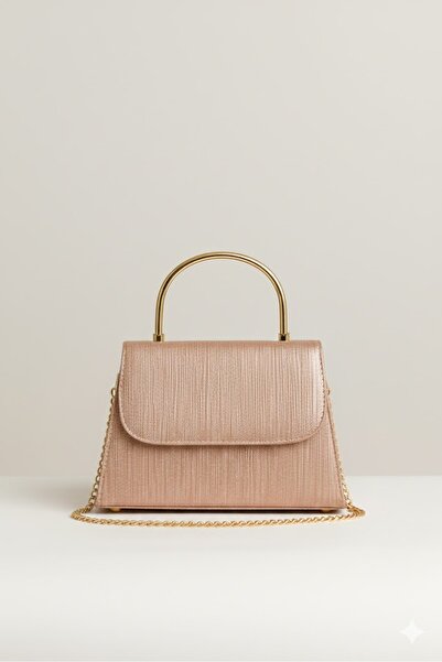 ZİVORA Γυναικεία τσάντα χειρός και ώμου με ασημένια αλυσίδα βραδινό φόρεμα