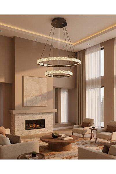 Özcan Aydınlatma 2734-2A-24 Cipale 2'li Sarkıt 40+60cm (Kumandalı Sistem) PLA...