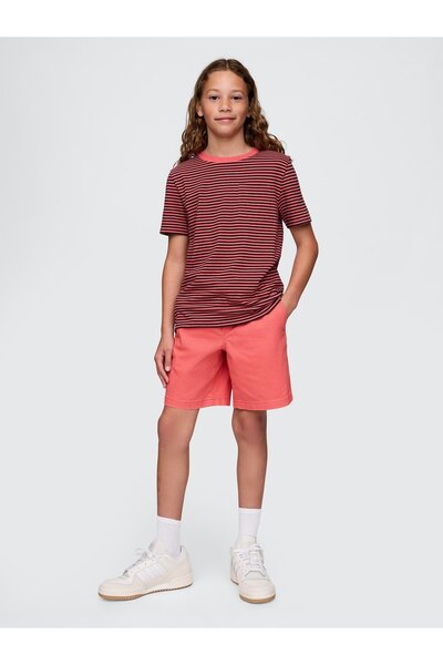 GAP Erkek Çocuk Kırmızı Relaxed Easy Şort