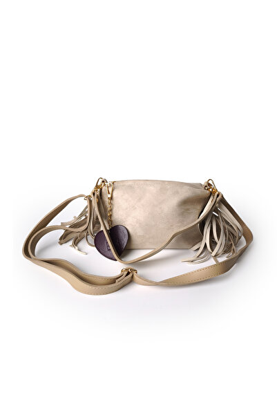 Moon Çanta Moon Amber Shoulder Bag Suede Mink