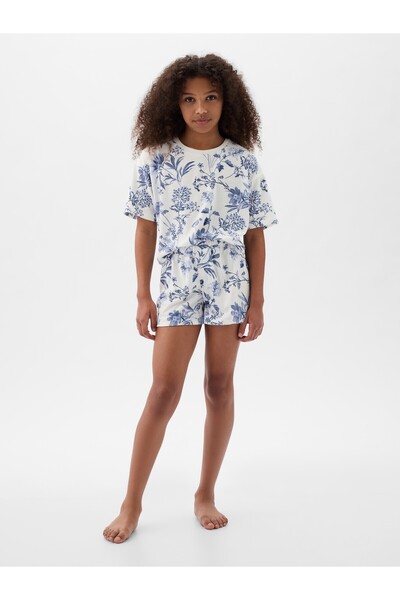 GAP Kız Çocuk Mavi Pijama Takımı