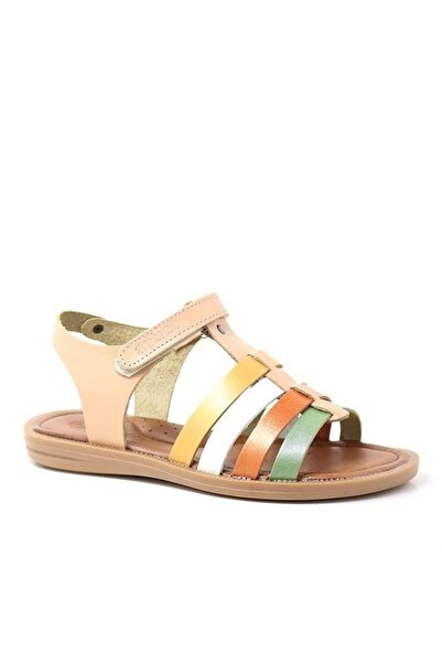 Artico Sandale pentru fete Bellini din piele naturală Vaketa bronzată