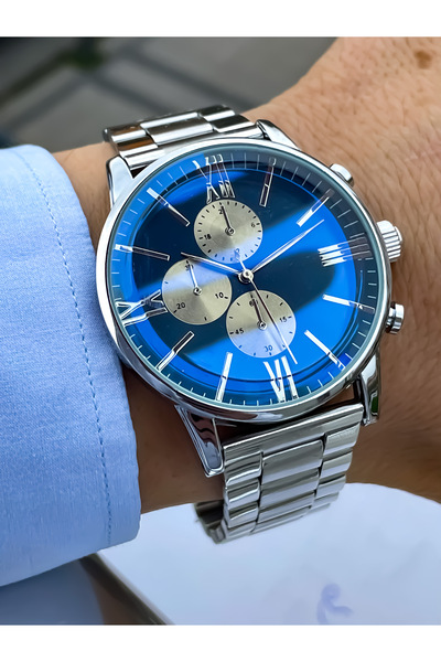 S.POLO New Sports Model Silver Color Men's Watch Bracelet with a Gift for Fat...