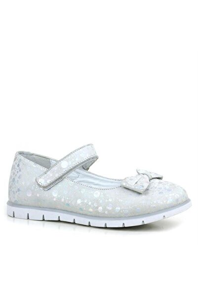 Rakerplus Genuine Leather Patterned Velcro Girls' Ballerinas