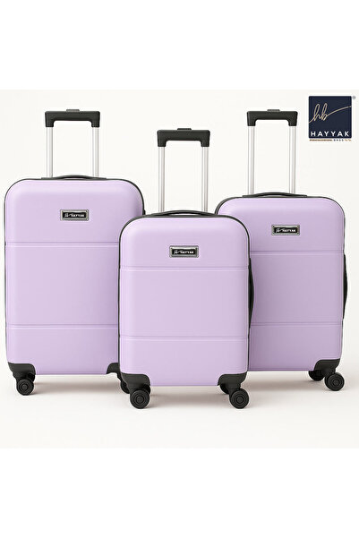Hayyak Set of 3 Luggage with Carry on & Checked In Travel Bag with Combination Lock| 20/24/28-Purple
