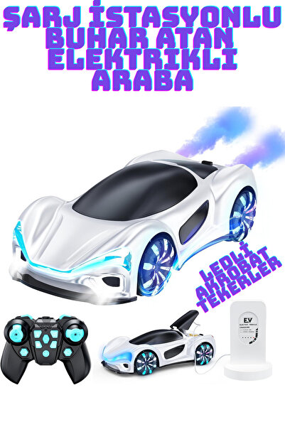 welcomein 1:24 Uzaktan Kumandalı 2.4G Şarjlı Işık Müzik Spor Araba Şarj İstas...