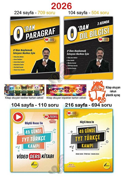 Rüştü Hoca 49 Günde 2026 TYT Türkçe Kampı Sıfırdan Video Ders 0'dan Dil Bilgisi Paragraf