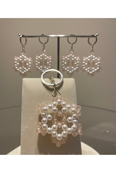 VESPERASTOREE Snowflake Keychain - Gift Keychain 10 Pieces (Henna-Wedding-Bir...
