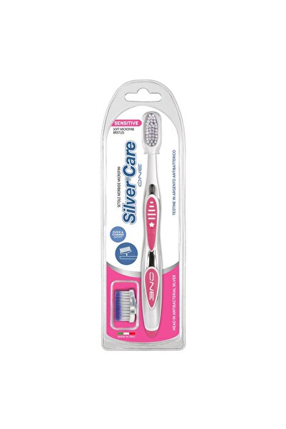 SILVER CARE Periuta dinti One Sensitive Soft +1 rezerva interschimbabila Argi...