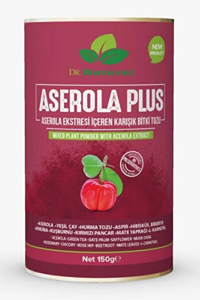 DRNATURAL Aserola Plus Acerola Barbados Kirazı Ekstresi Içeren Karışık Bitki Tozu 150 Gr.
