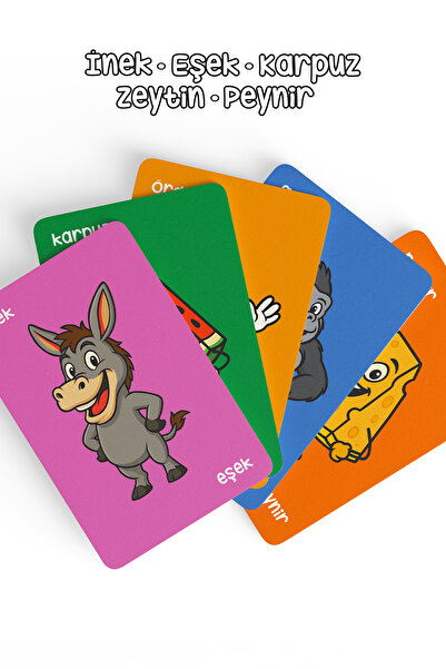 TOYZ PLAY İnek Eşek Karpuz Zeytin Peynir – Eğlenceli Kart Oyunları