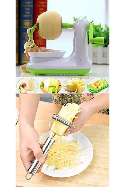 Generic Complete package: Quick apple peeler + professional julienne peeler