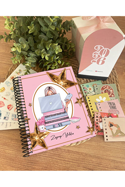 steplanner 2026 Ajanda-2026 Tarihli Hayat Planlayıcı-2026 Masa Takvimi-4 Sayf...