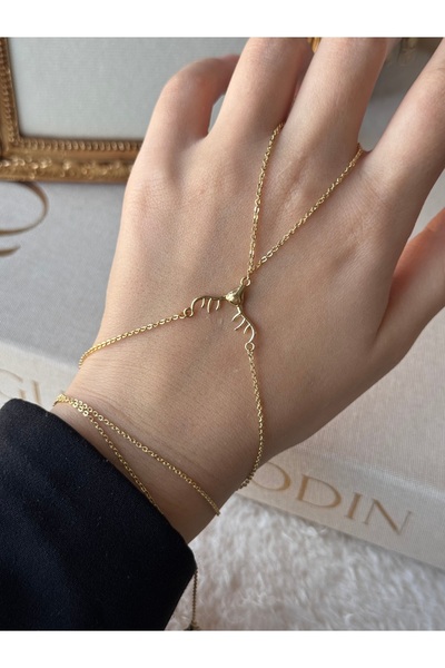 LEROSY CO. Deer Figured Shahmeran Stainless Steel Gold