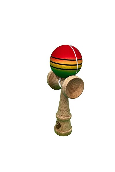 Flippy Kendama X Professional Big Cups V2 Wooden handle, 55 cm string (green/Y)