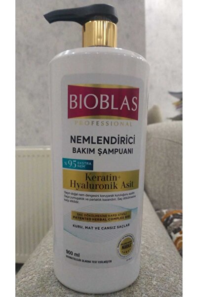 Bioblas 2 X 900 ml Anti-Hair Loss and Moisturizing Care Keratin + Hyaluronic Acid + Herbal Complex B19