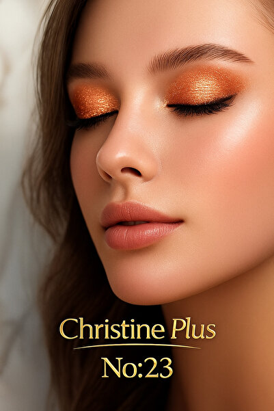 Christine Plus Toz Yapıda İnce Işıltılı Göz Farı - Bakır Turuncu No:23 (Eyeshadow)