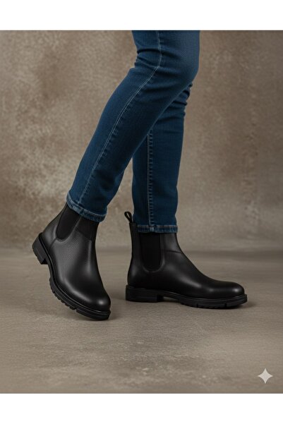 By Selçuk حذاء يومي من الجلد الطبيعي بنعل مقاوم للانزلاق ومقاوم للماء