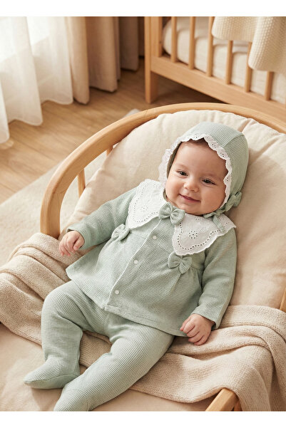 ZEYNUKO مجموعة زيبين لحديثي الولادة مكونة من 5 قطع من فستولو وافل