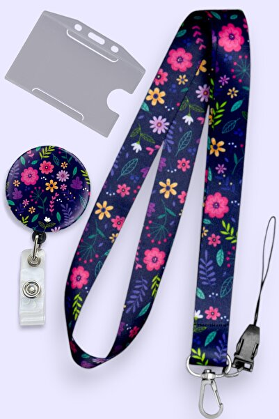 MİLLENEX Mor Renkli Yaka Kartı Boyun Askı İpi Boyun Askısı 3Llü Set Boyun İpi...