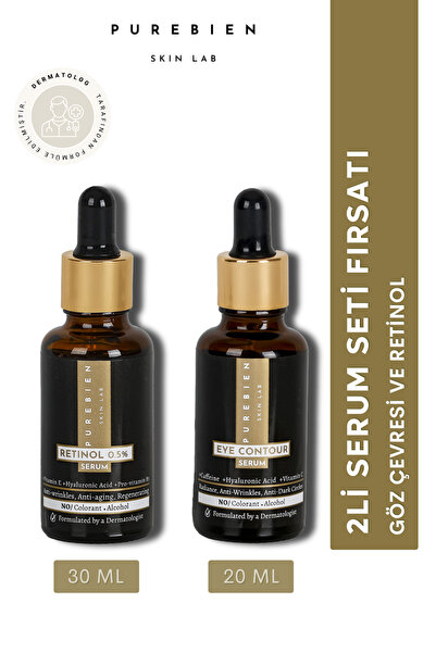purebien skin lab Retinol Serum + Göz Çevresi Serum Set