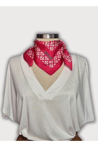 POZİTİF MRK وشاح رقبة من مجموعة دينج بنمط هندسي عثماني من قماش التويل الساتان