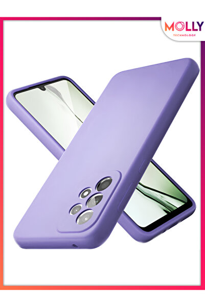 Molly Lavender Liquid Inside Velvet Matte Silicone Case for Samsung Galaxy A52