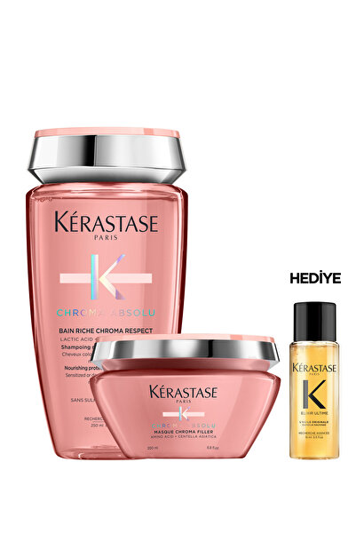 Kerastase Chroma Absolu Renk Koruyucu Saç Bakım Seti - Şampuan & Maske