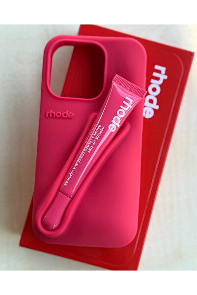 FİŞNEİLETİŞİM iPhone 13/14 Compatible Case with Lipstick (Guava)