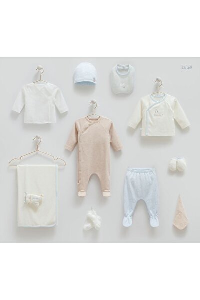 Caramell İncibaby % 100 Pamuk Little Fly 10'lu Erkek Bebek Hastane Çıkış Seti...