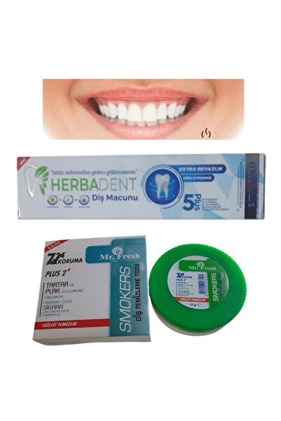 Mr.Fresh معجون أسنان بخلاصة نباتية 90 جرام ومسحوق تنظيف الأسنان 50 جرام 2 في ...