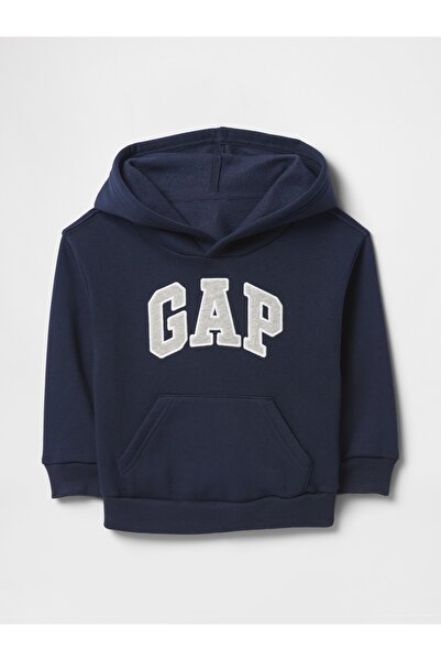 GAP Erkek Bebek Lacivert Gap Logo Relaxed Havlu Kumaş Sweatshirt