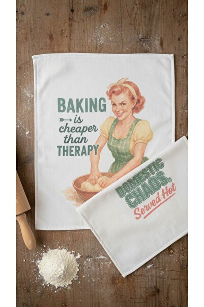 Typoniq Molly Cotton 2-Piece Kitchen Towel Set (40X50 cm)