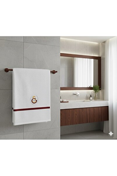 Taç Gs Cimbom Yellow Red Bandroll Fan Bath Towel 65 X 130 cm