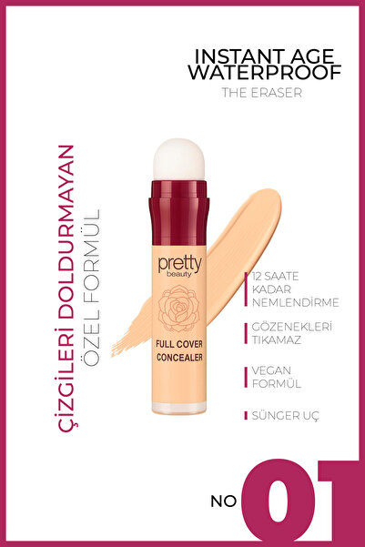 GXMPRO Kapatıcı İnstant Age Waterproof The Eraser Kapatıcı - Çok Amaçlı Kapatıcı