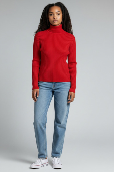 BİLGENS BUTİK Kadın Balıkçı Yaka Esnek Triko Badi (36-42 Beden Uyumlu)