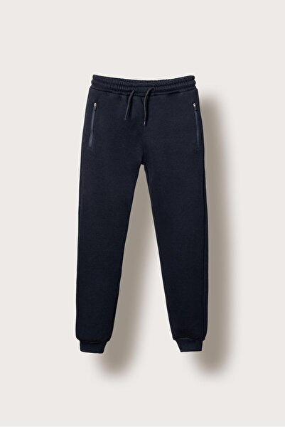 Mışıl Kids Pantaloni de trening pentru băieți B basic cu fermoar cu 3 șnururi